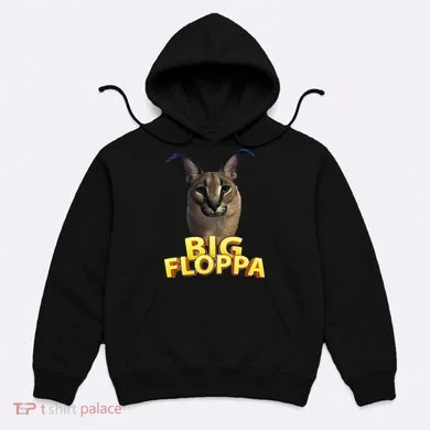 Big Floppa Meme Cat Hoodie