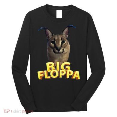 Big Floppa Meme Cat Long Sleeve Shirt