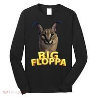 Big Floppa Meme Cat Long Sleeve Shirt thumb 0