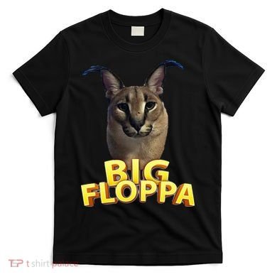 Big Floppa Meme Cat T-Shirt