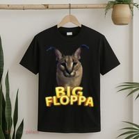 Big Floppa Meme Cat T-Shirt thumb 2