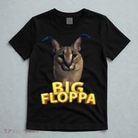Big Floppa Meme Cat T-Shirt thumb 5
