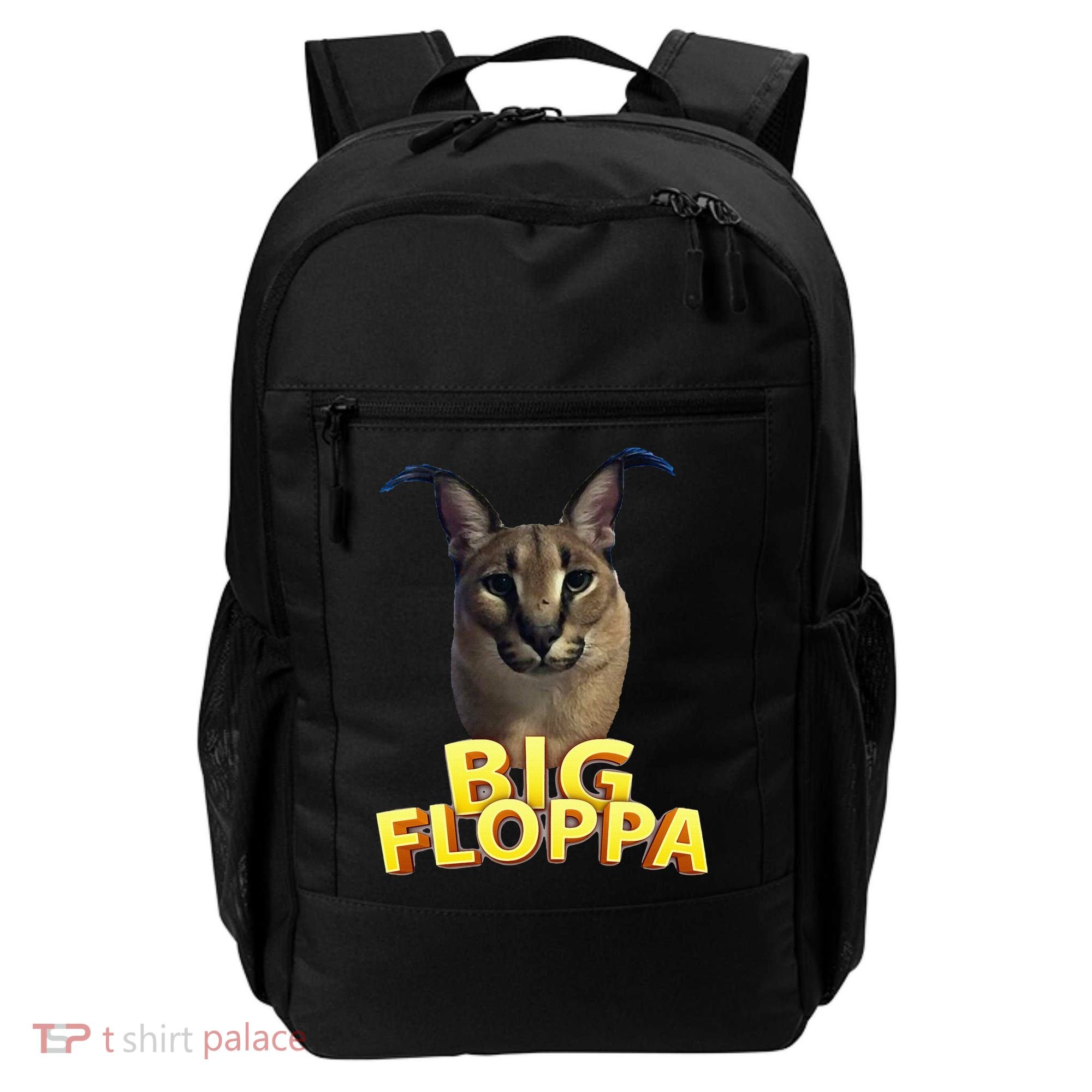 Big Floppa Meme Cat Backpack
