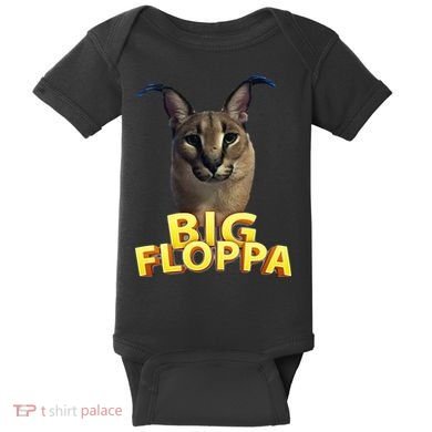 Big Floppa Meme Cat Baby Bodysuit