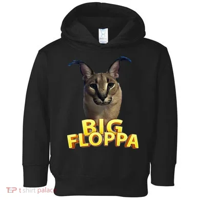 Big Floppa Meme Cat Toddler Hoodie