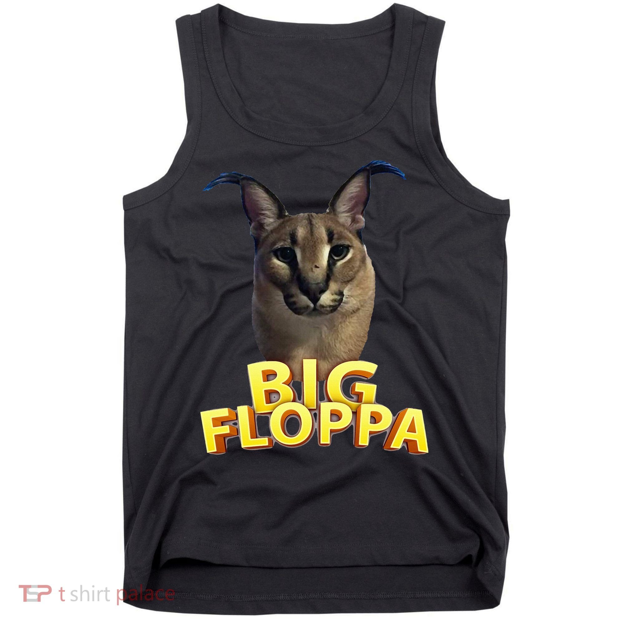 Big Floppa Meme Cat Tank Top