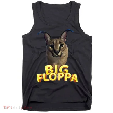 Big Floppa Meme Cat Tank Top