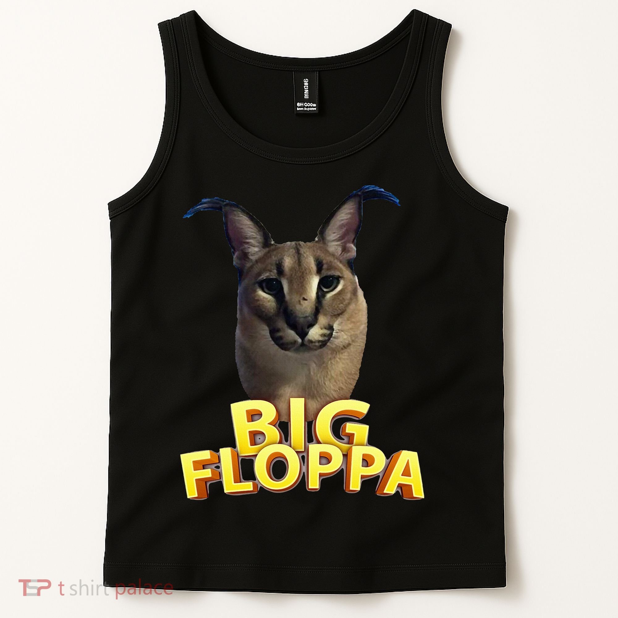Big Floppa Meme Cat Tank Top
