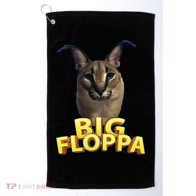 Big Floppa Meme Cat Golf Towel