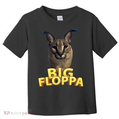 Big Floppa Meme Cat Toddler T-Shirt