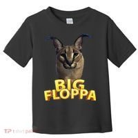Big Floppa Meme Cat Toddler T-Shirt thumb 0