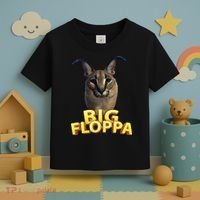 Big Floppa Meme Cat Toddler T-Shirt thumb 3