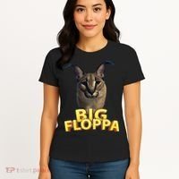 Big Floppa Meme Cat Women's T-Shirt thumb 4