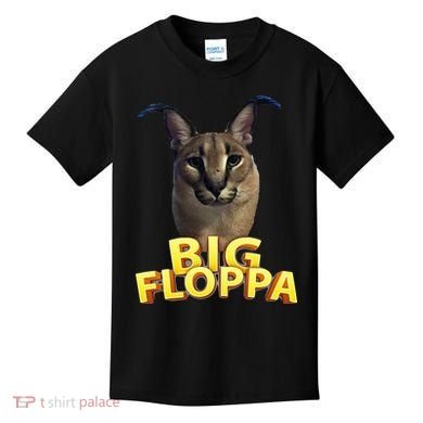 Big Floppa Meme Cat Kids T-Shirt