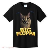 Big Floppa Meme Cat Kids T-Shirt thumb 0