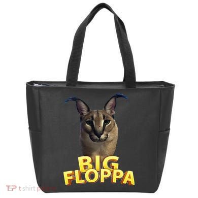 Big Floppa Meme Cat Tote Bag