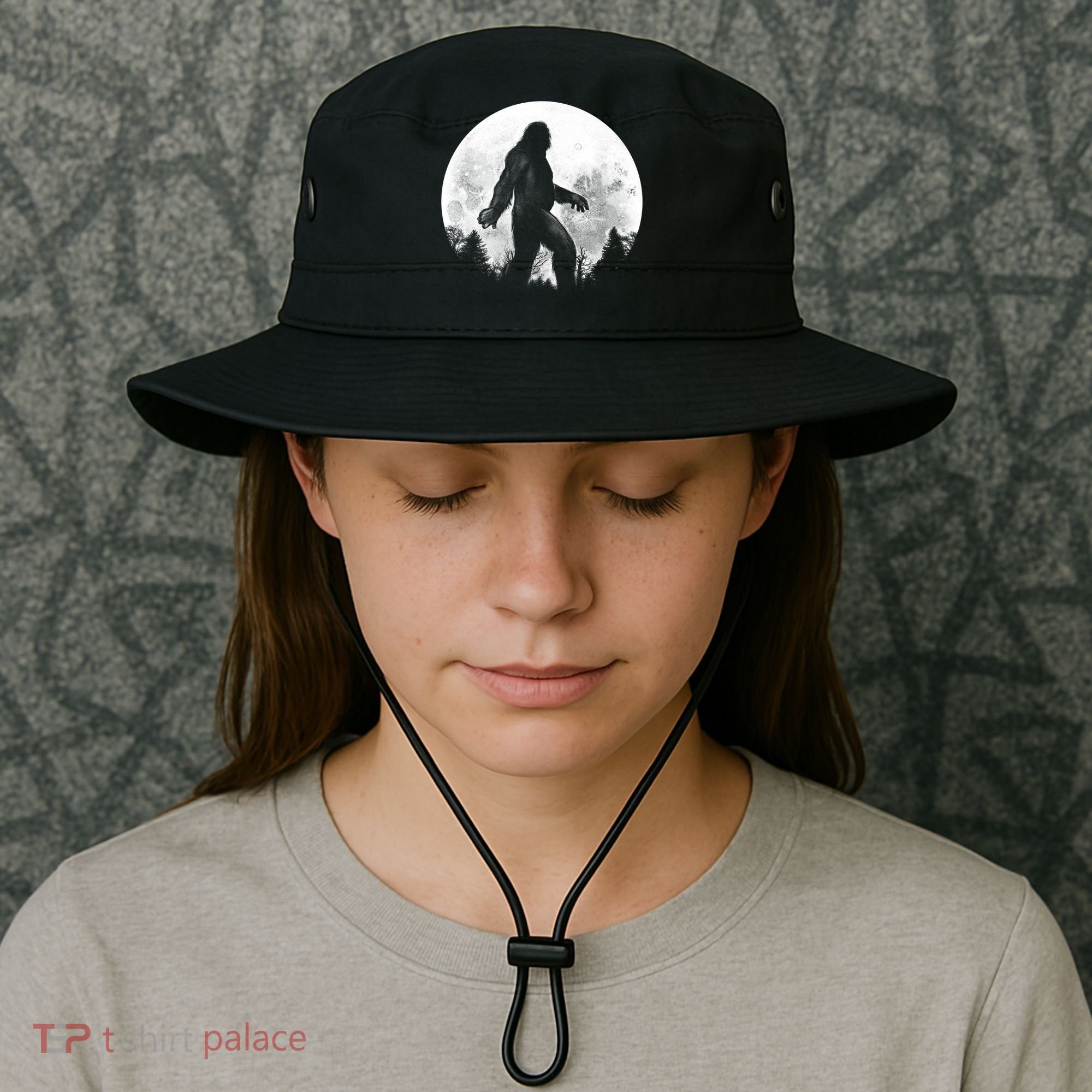 Bigfoot Full Moon Bucket Hat