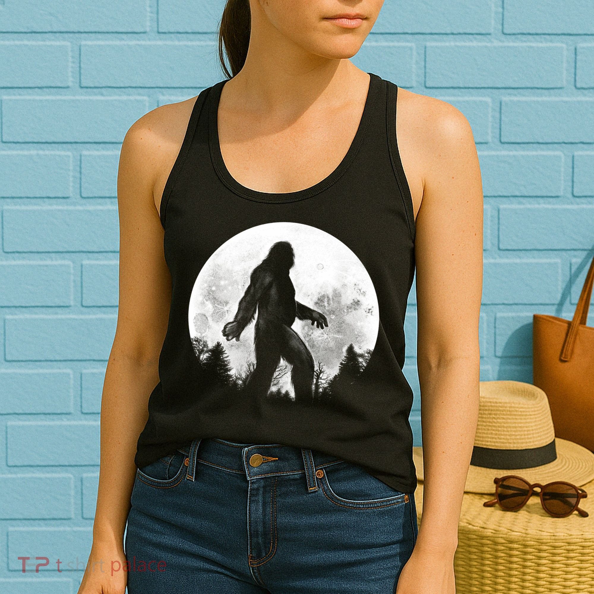 Bigfoot Full Moon Women's Tank Top