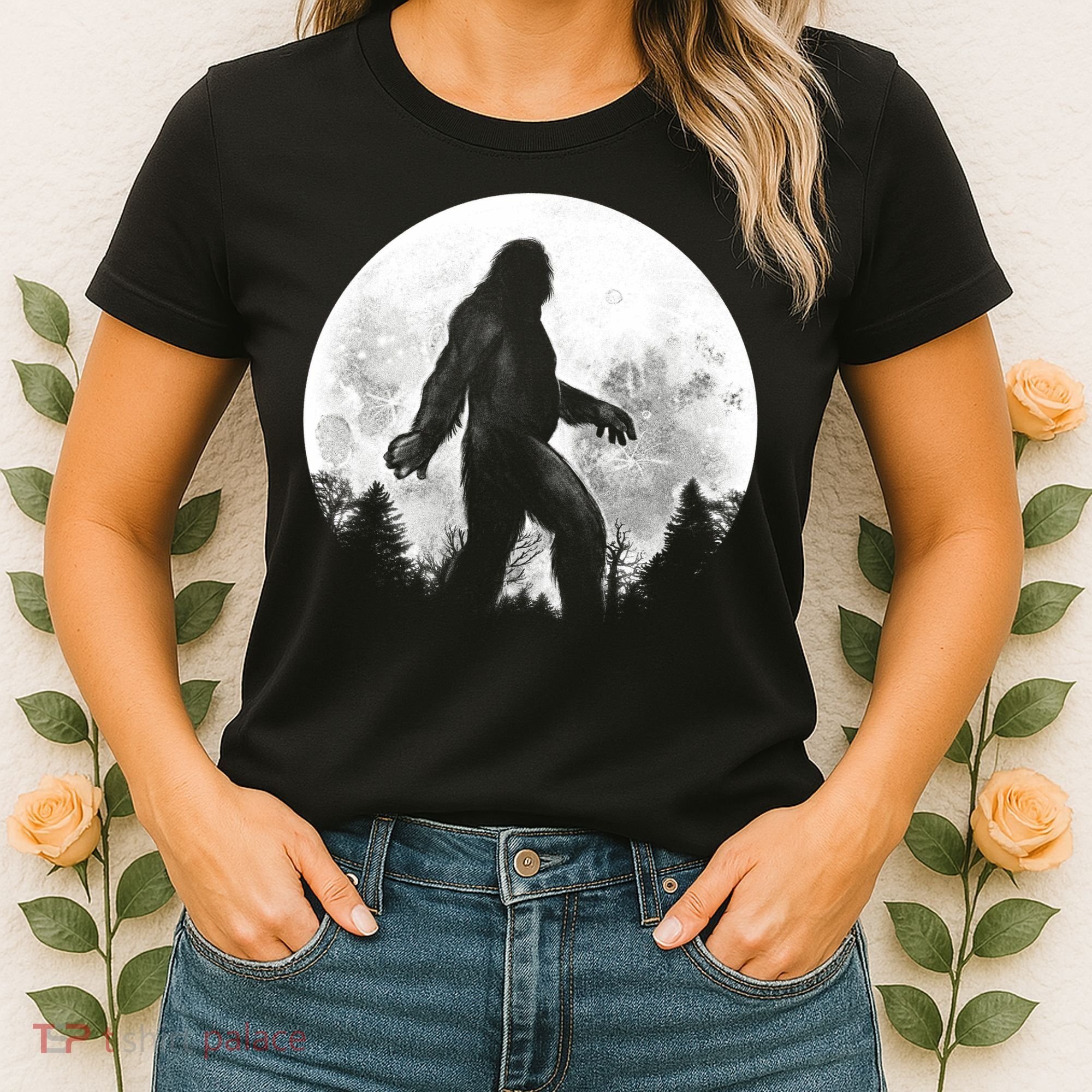 Bigfoot Full Moon Women's T-Shirt