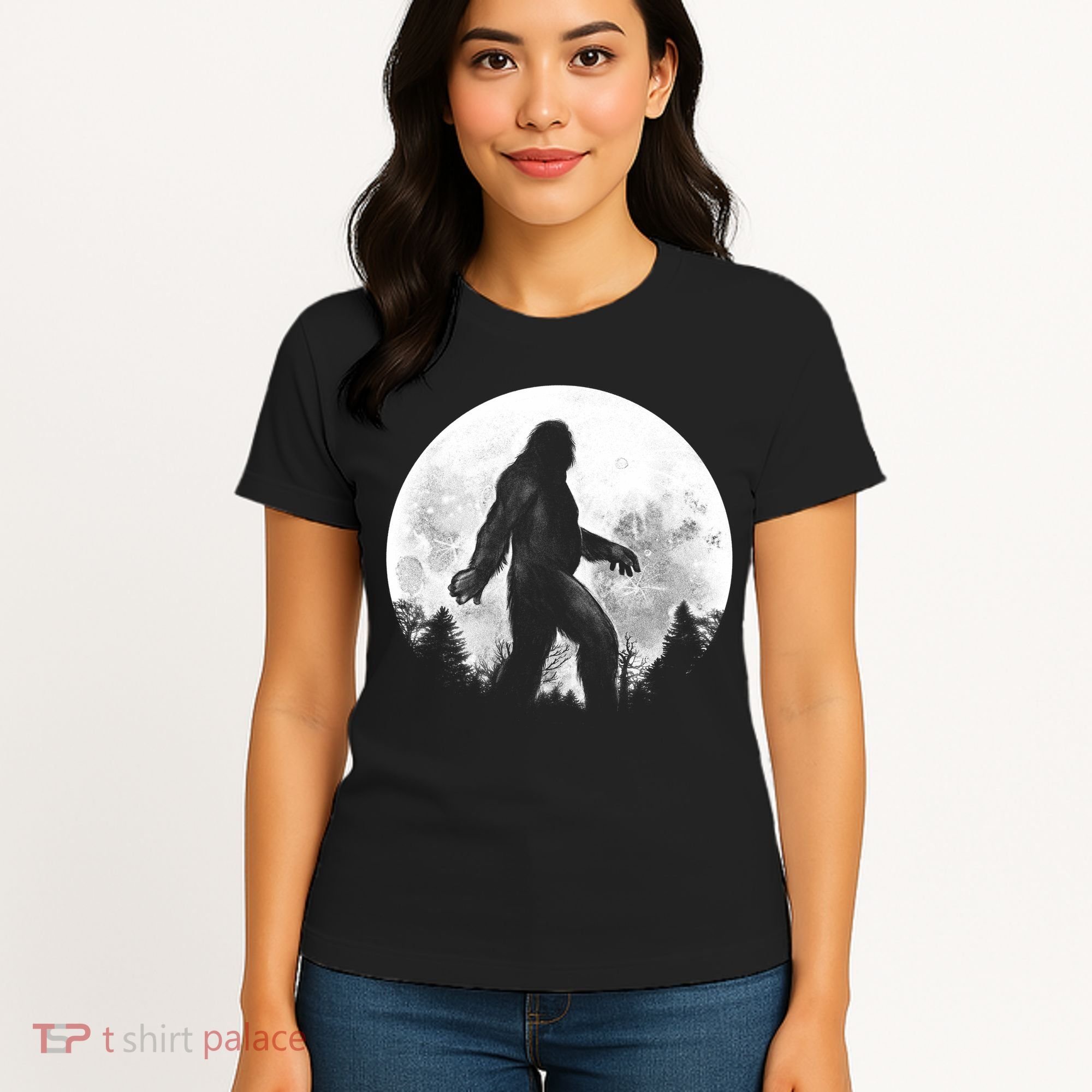 Bigfoot Full Moon Women's T-Shirt