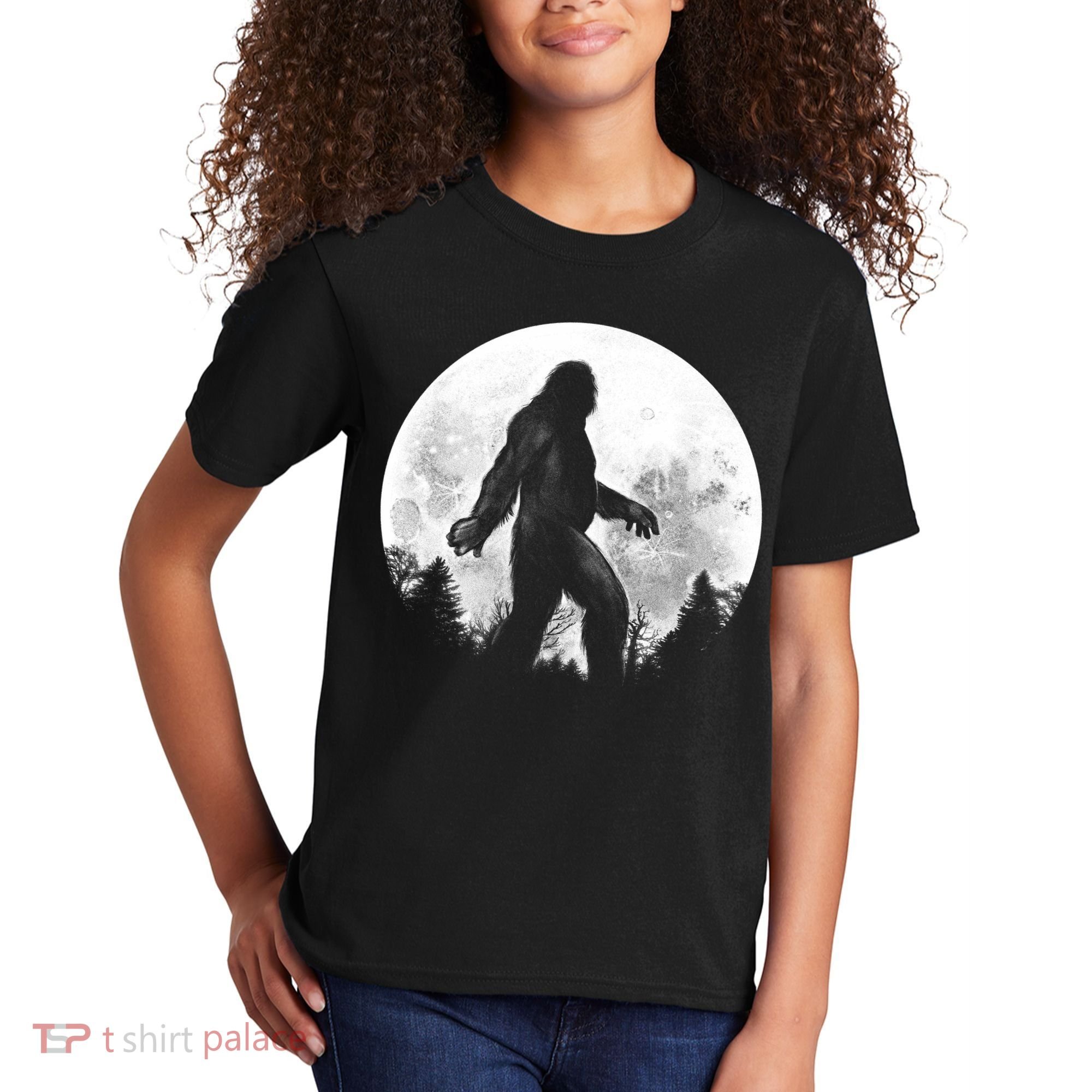 Bigfoot Full Moon Kids T-Shirt