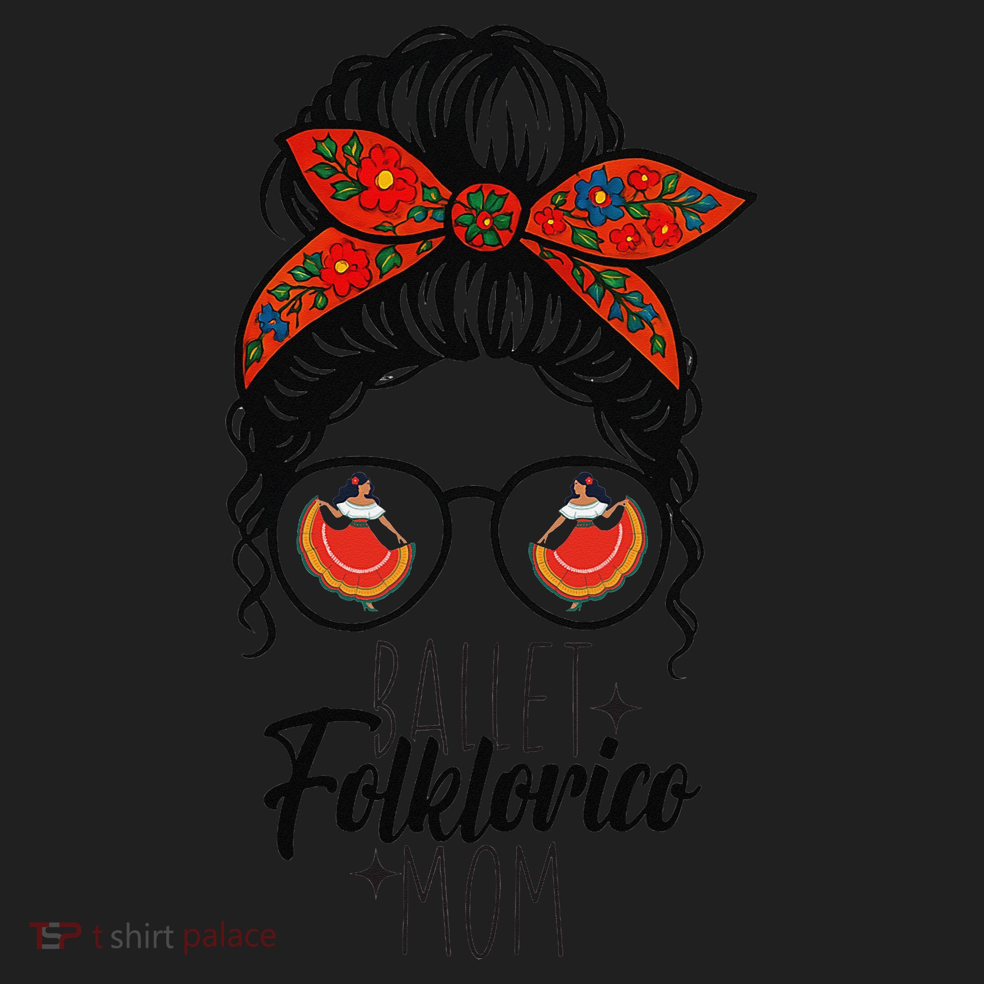 Ballet Folklorico Mom Messy Bun Mexican Dance Lover Women's Sweatshirt