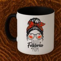 Ballet Folklorico Mom Messy Bun Mexican Dance Lover Coffee Mug thumb 2