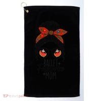 Ballet Folklorico Mom Messy Bun Mexican Dance Lover Golf Towel thumb 0