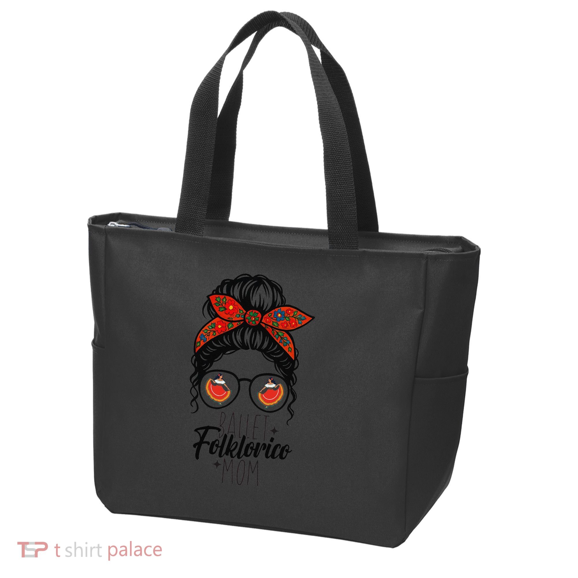 Ballet Folklorico Mom Messy Bun Mexican Dance Lover Tote Bag
