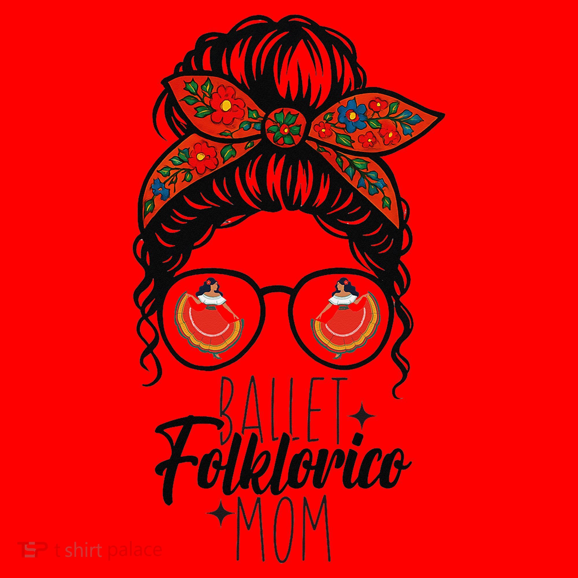 Ballet Folklorico Mom Messy Bun Mexican Dance Lover Santa Hat