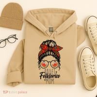 Ballet Folklorico Mom Messy Bun Mexican Dance Lover Hoodie thumb 4