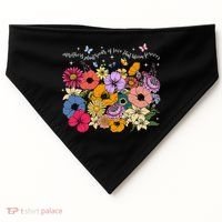 Boho Flower Mothers Plant Seeds Of Love That Bloom Forever USA-Made Doggie Bandana thumb 0