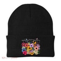 Boho Flower Mothers Plant Seeds Of Love That Bloom Forever Beanie thumb 0
