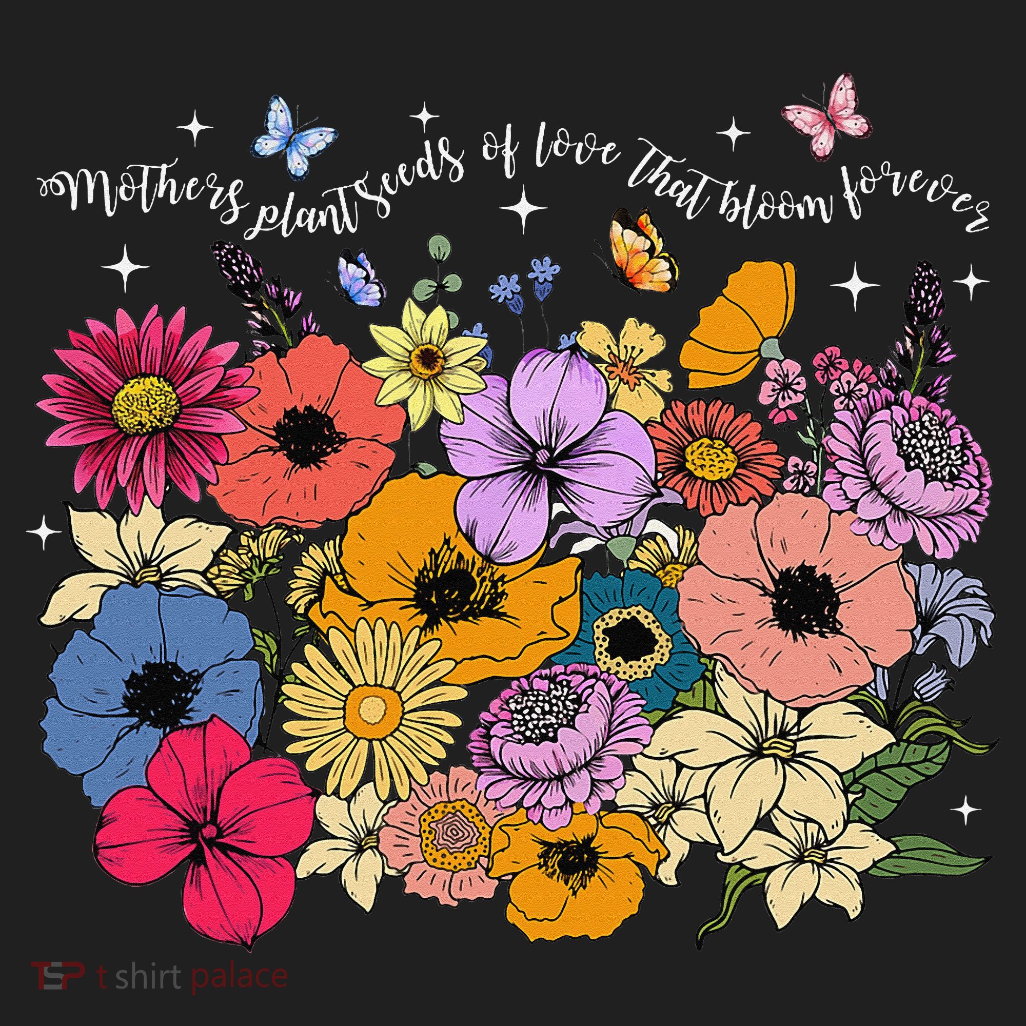 Boho Flower Mothers Plant Seeds Of Love That Bloom Forever Beanie