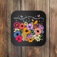 Boho Flower Mothers Plant Seeds Of Love That Bloom Forever Coaster thumb 0