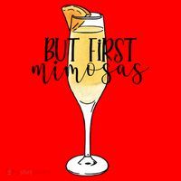 But First Mimosas Brunch Day Ing Bachelorette Party Gift Santa Hat thumb 1