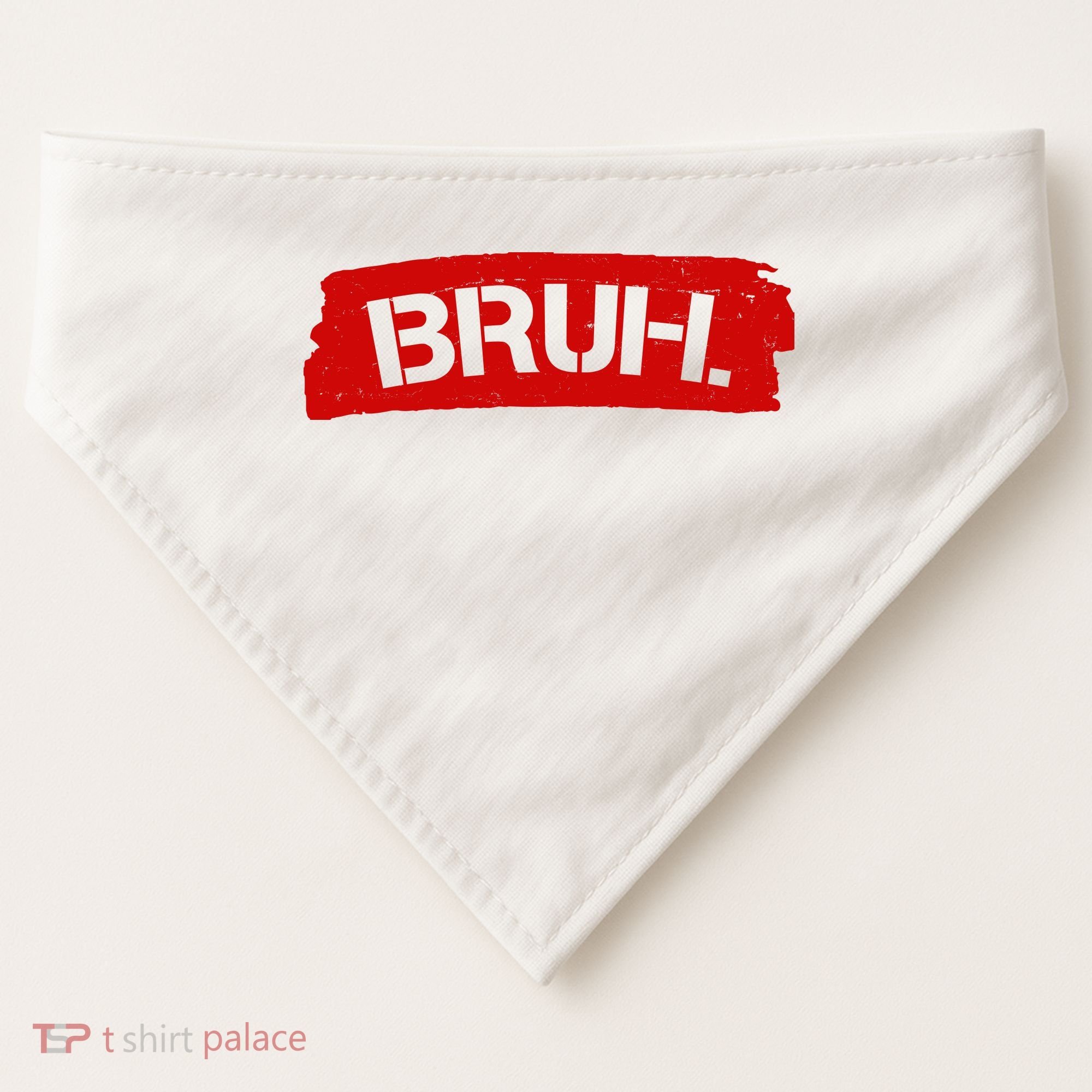 Bruh Funny Meme USA-Made Doggie Bandana