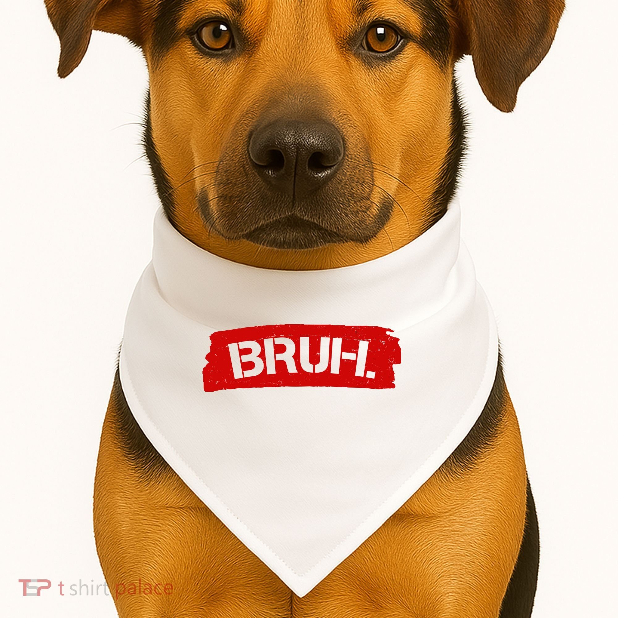 Bruh Funny Meme USA-Made Doggie Bandana