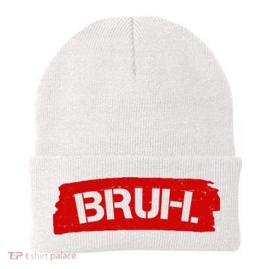 Bruh Funny Meme Beanie
