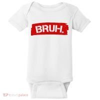 Bruh Funny Meme Baby Bodysuit thumb 0