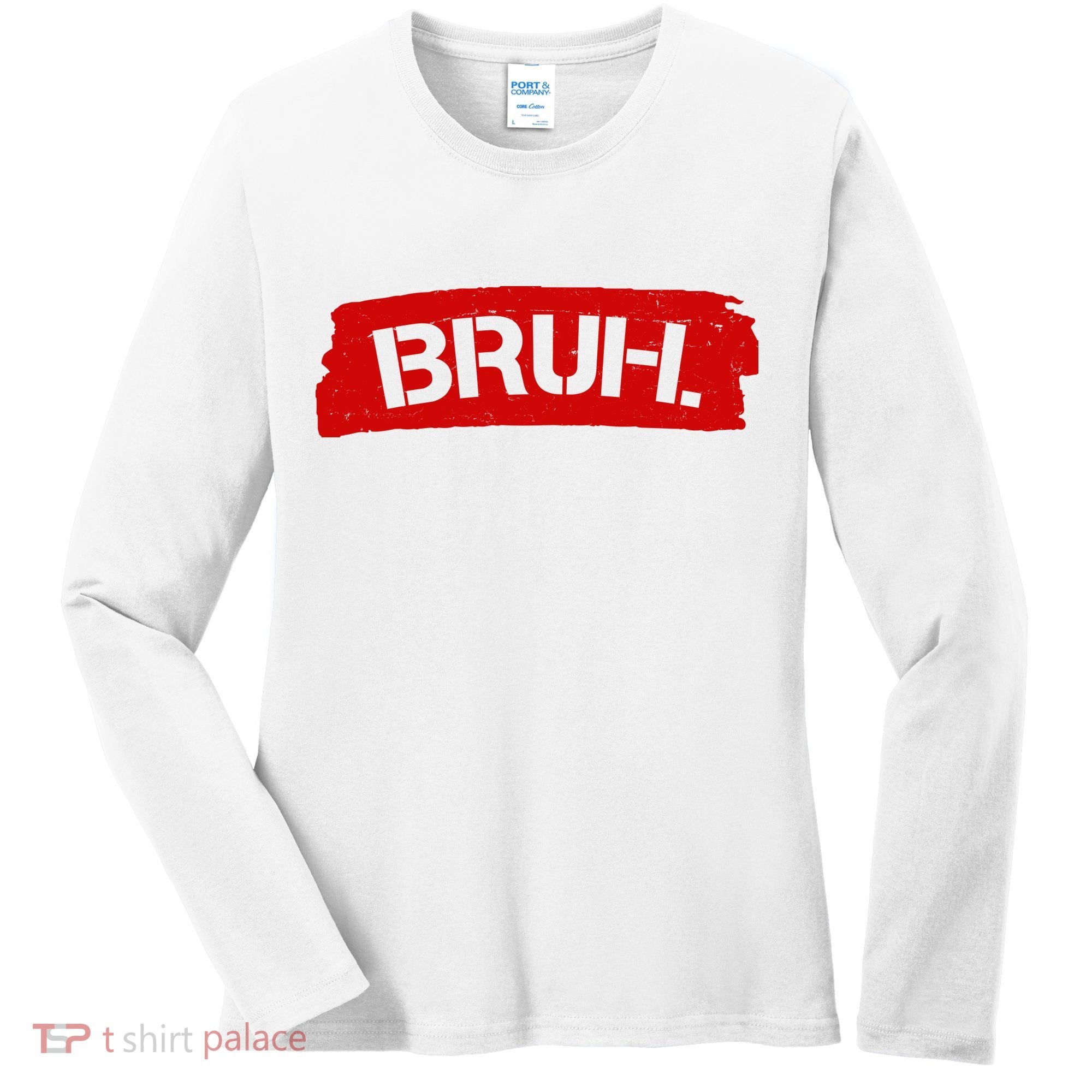 Bruh Funny Meme Women's Long Sleeve Shirt