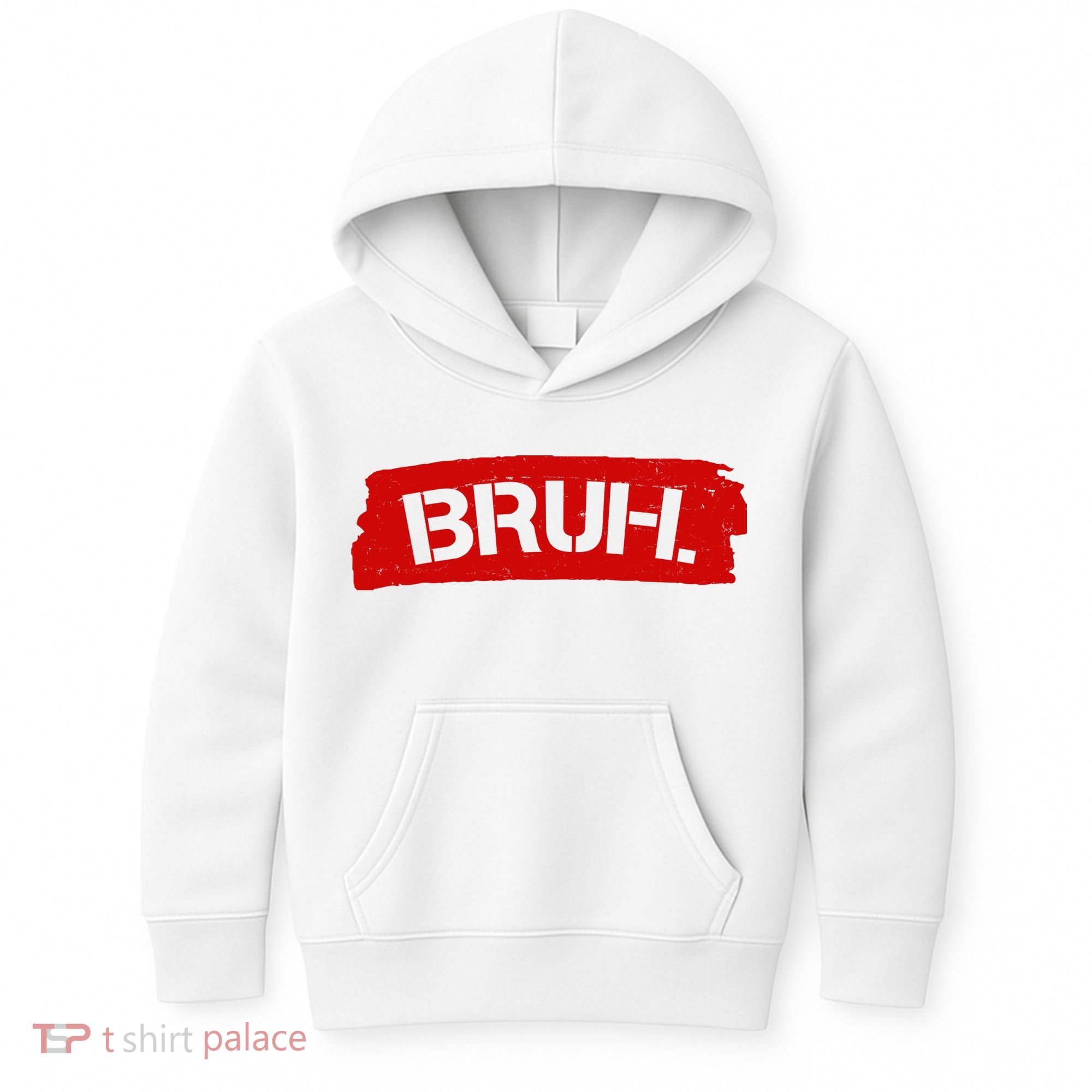 Bruh Funny Meme Kids Hoodie