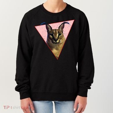 Big Floppa Meme Funny Cat Women's Sweatshirt