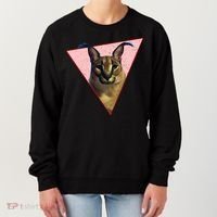 Big Floppa Meme Funny Cat Women's Sweatshirt thumb 0