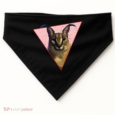 Big Floppa Meme Funny Cat USA-Made Doggie Bandana