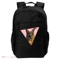 Big Floppa Meme Funny Cat Backpack thumb 0