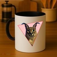 Big Floppa Meme Funny Cat Coffee Mug thumb 4