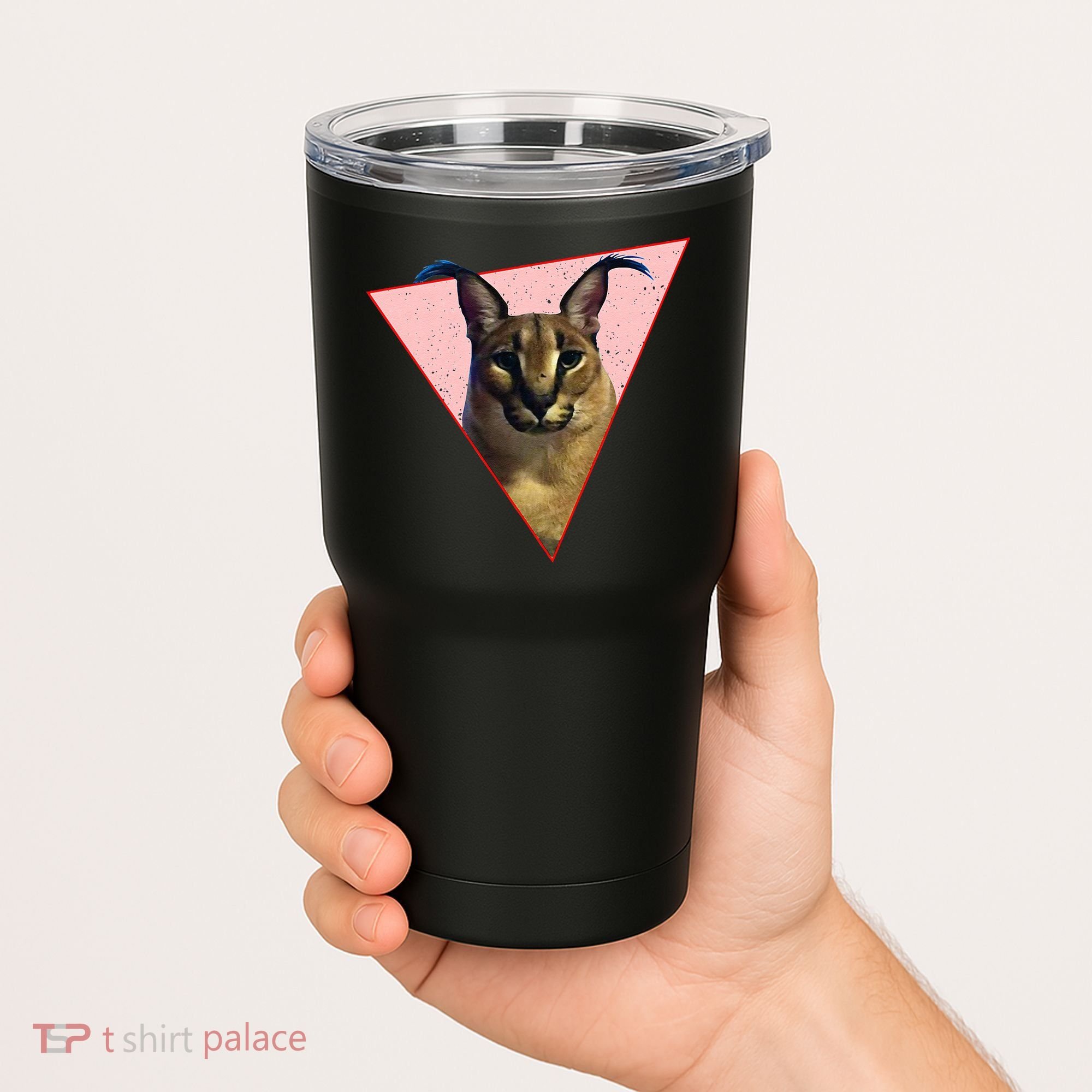 Big Floppa Meme Funny Cat Tumbler