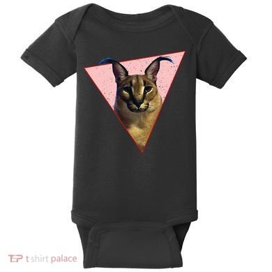 Big Floppa Meme Funny Cat Baby Bodysuit