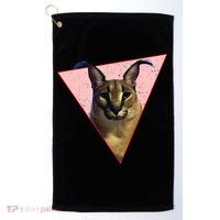 Big Floppa Meme Funny Cat Golf Towel thumb 0